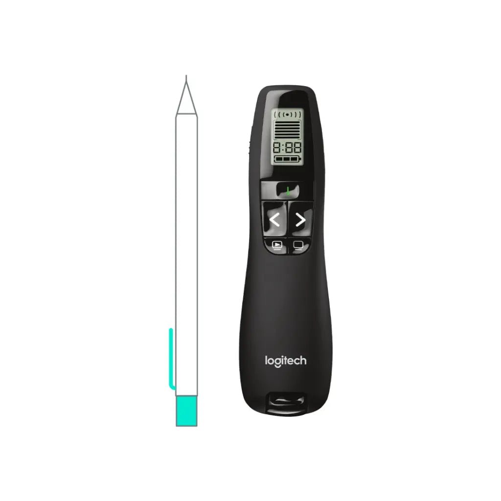 Logitech R800 Professional Wireless Laser Presentation Remote with 30m Range and Green Laser Pointer