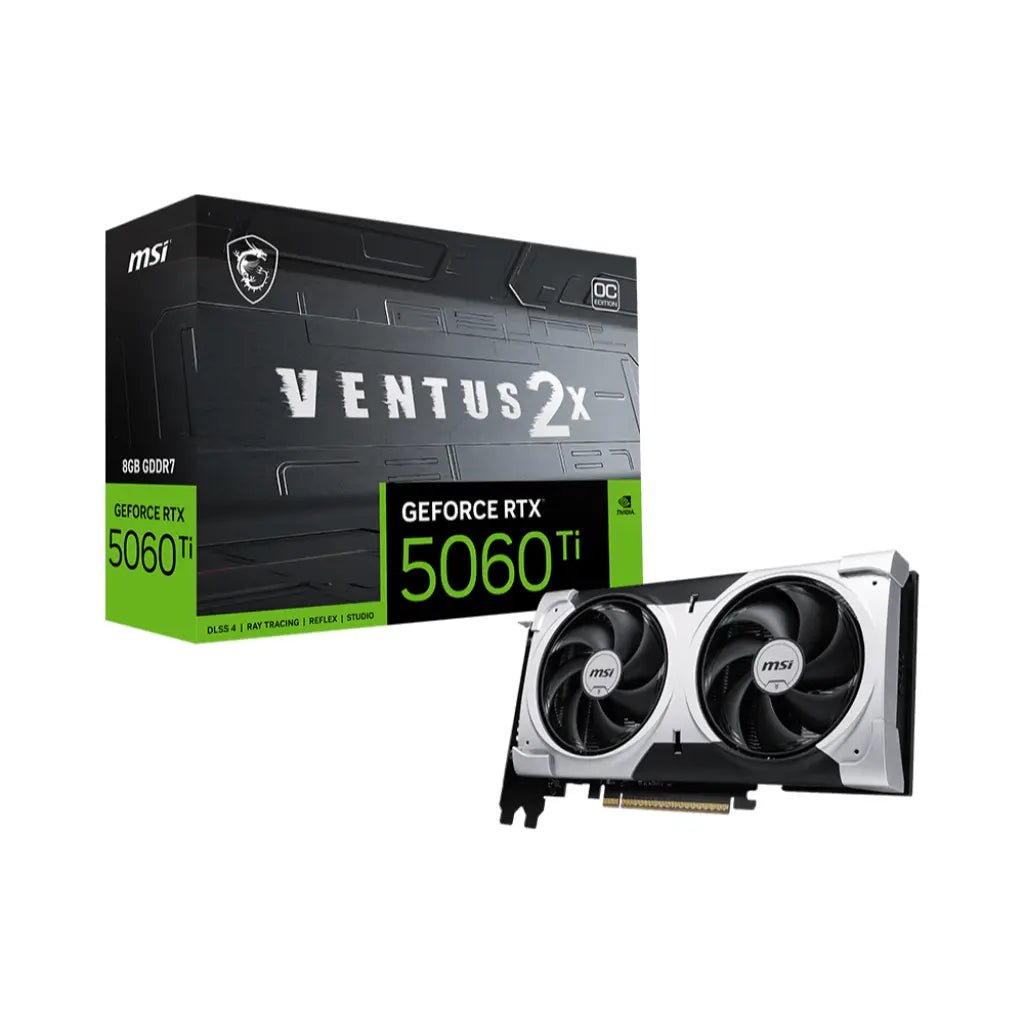 MSI GeForce RTX 5060 Ti 8GB GDDR7 Ventus 2X OC Plus Gaming Graphics Card