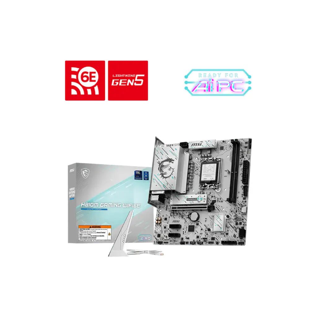 MSI H810M Gaming WiFi 6E Intel H810 LGA 1851 mATX DDR5 Motherboard for Intel Core Processors