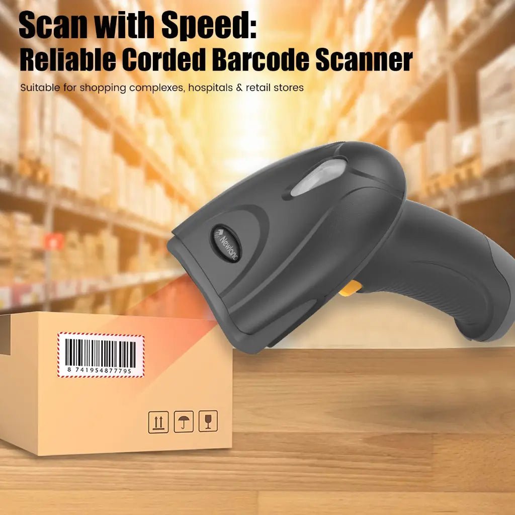 Newland HR2081-S0 Handheld 2D CMOS USB Barcode Scanner - IP42 Rated High-Performance