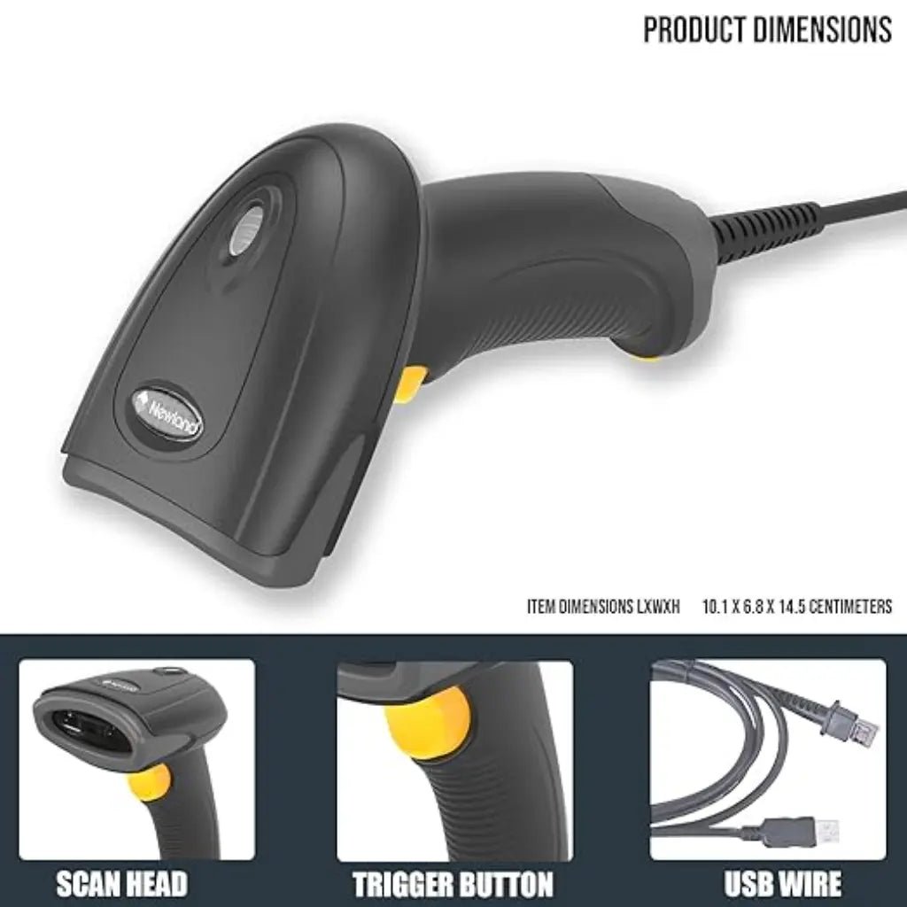 Newland NLS-HR1150P-30 1D Linear Imager Handheld USB Corded Barcode Scanner