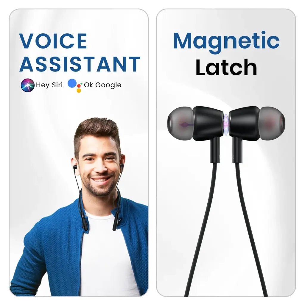 Portronics Harmonics Z10 Wireless Neckband with Bluetooth 5.3 and 35-Hour Battery Life