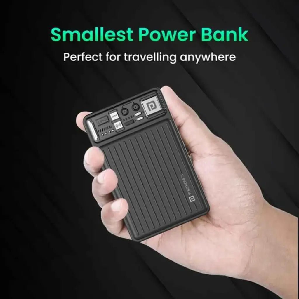 Portronics Luxcell Wireless Mini 10K (POR 2178) 10000mAh Portable Power Bank with Wireless Charging