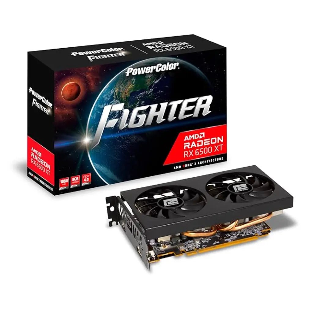 PowerColor Fighter AMD Radeon RX 6500 XT 8GB GDDR6 64-bit Gaming Graphics Card