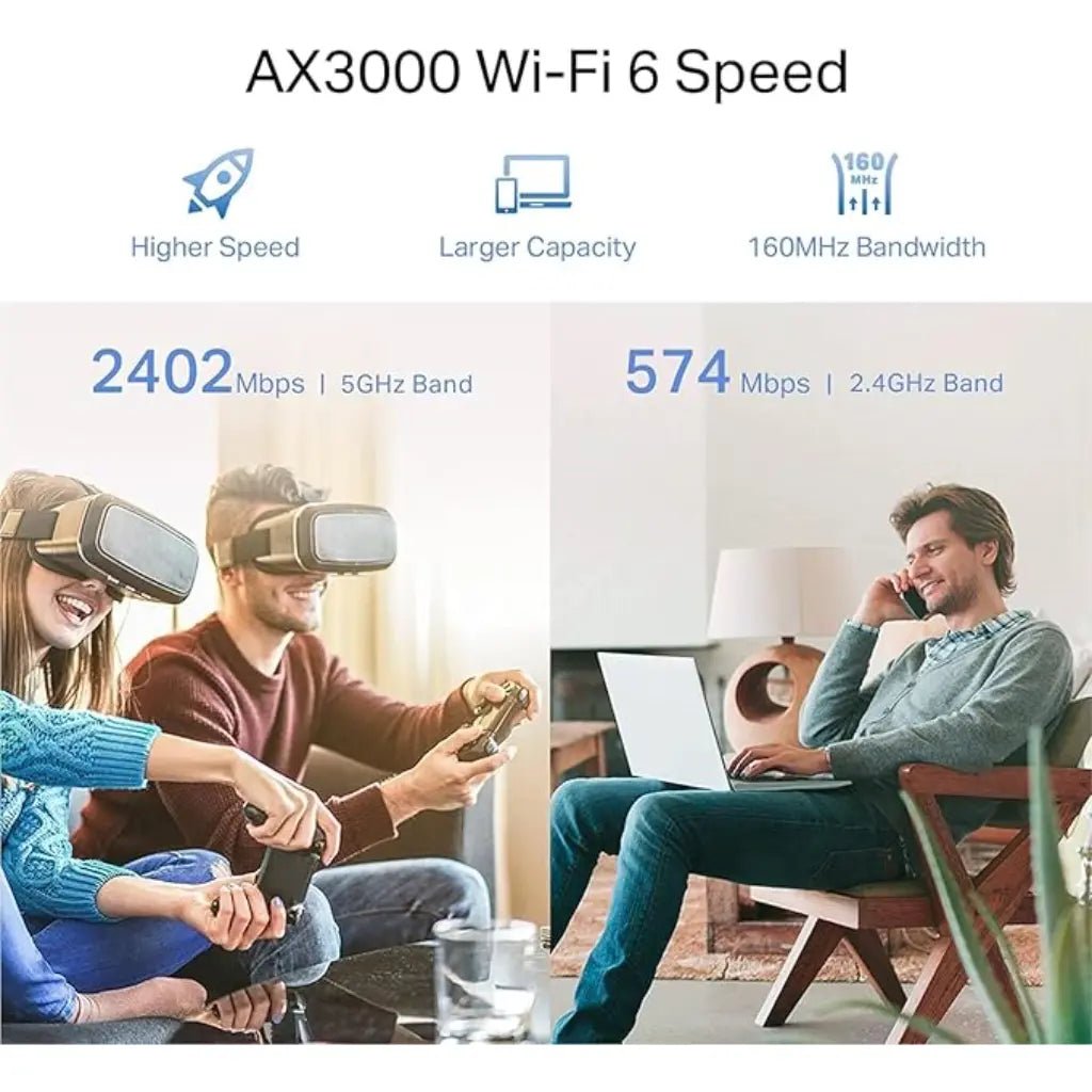 TP-Link RE700X AX3000 WiFi 6 Dual Band Mesh Range Extender and Signal Booster