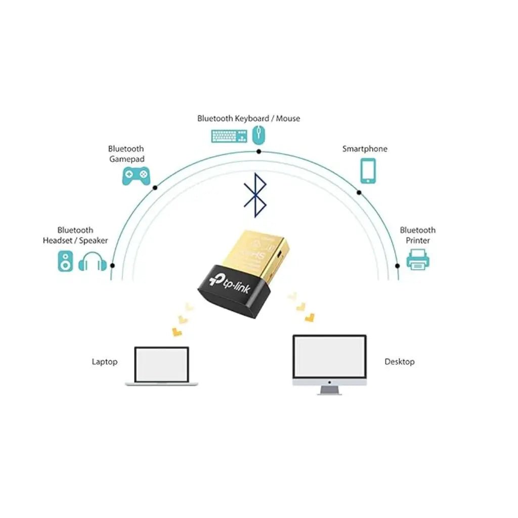 TP-Link UB4A Bluetooth 4.0 Nano USB Adapter for Laptop and Desktop - Long Range Dongle