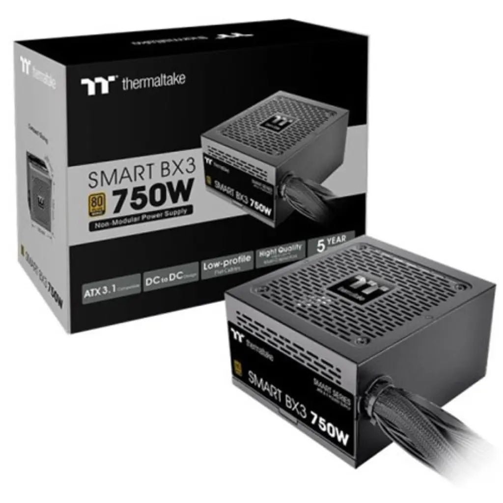 Thermaltake Smart BX3 750W 80 Plus Bronze Certified ATX 3.1 Non-Modular Power Supply Unit