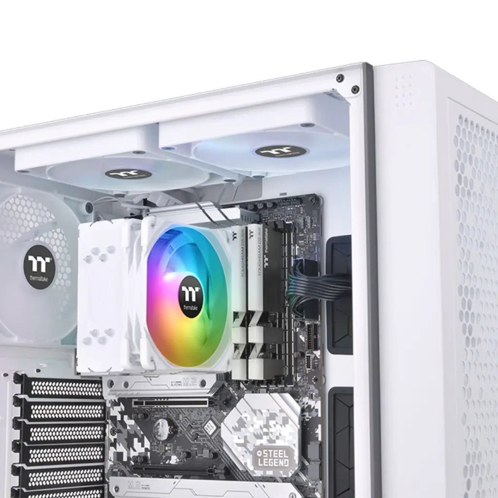 Thermaltake UX200 SE ARGB 120mm CPU Air Cooler - High Performance White Edition