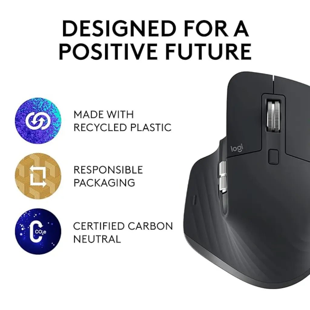 Logitech MX Master 3S Wireless Performance Mouse with 8K DPI Sensor - Graphite