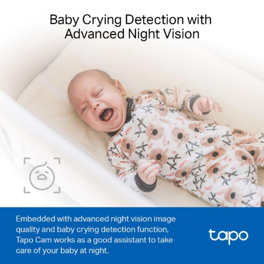 TP-Link Tapo C100 1080p Full HD Indoor Wi-Fi Security Camera with Night Vision and Two-Way Audio