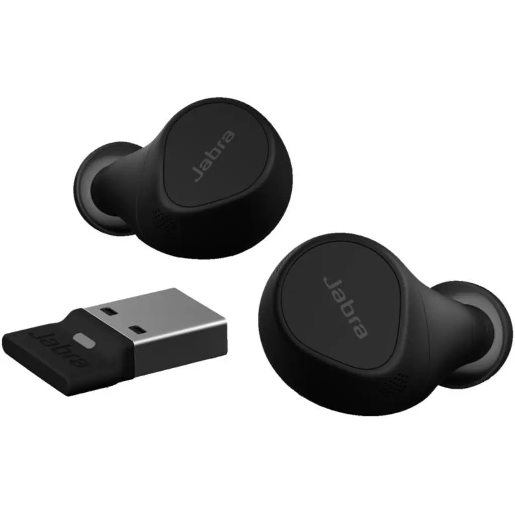 Jabra Evolve2 Buds MS USB-A True Wireless Noise-Canceling Earbuds