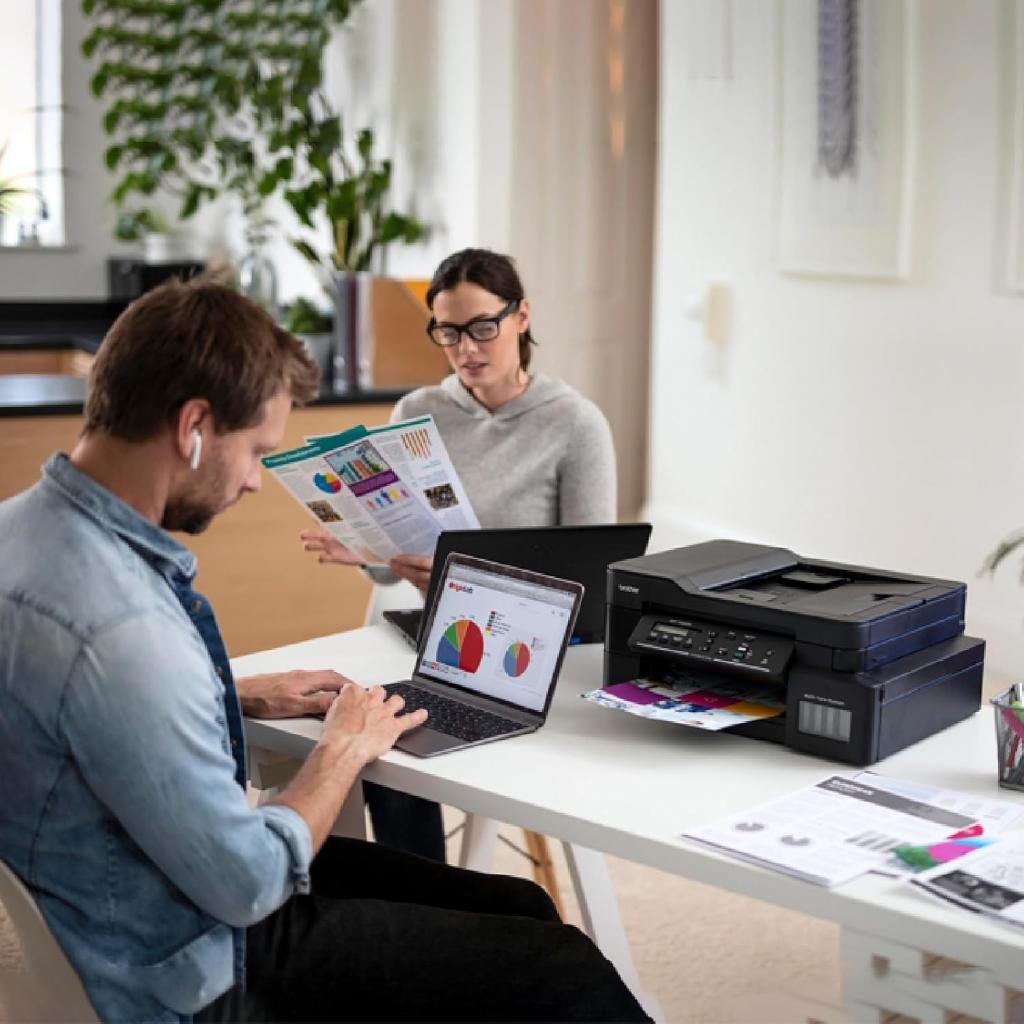 Brother DCP-T820DW Wireless All-in-One Ink Tank Printer with Automatic Duplex Printing and ADF