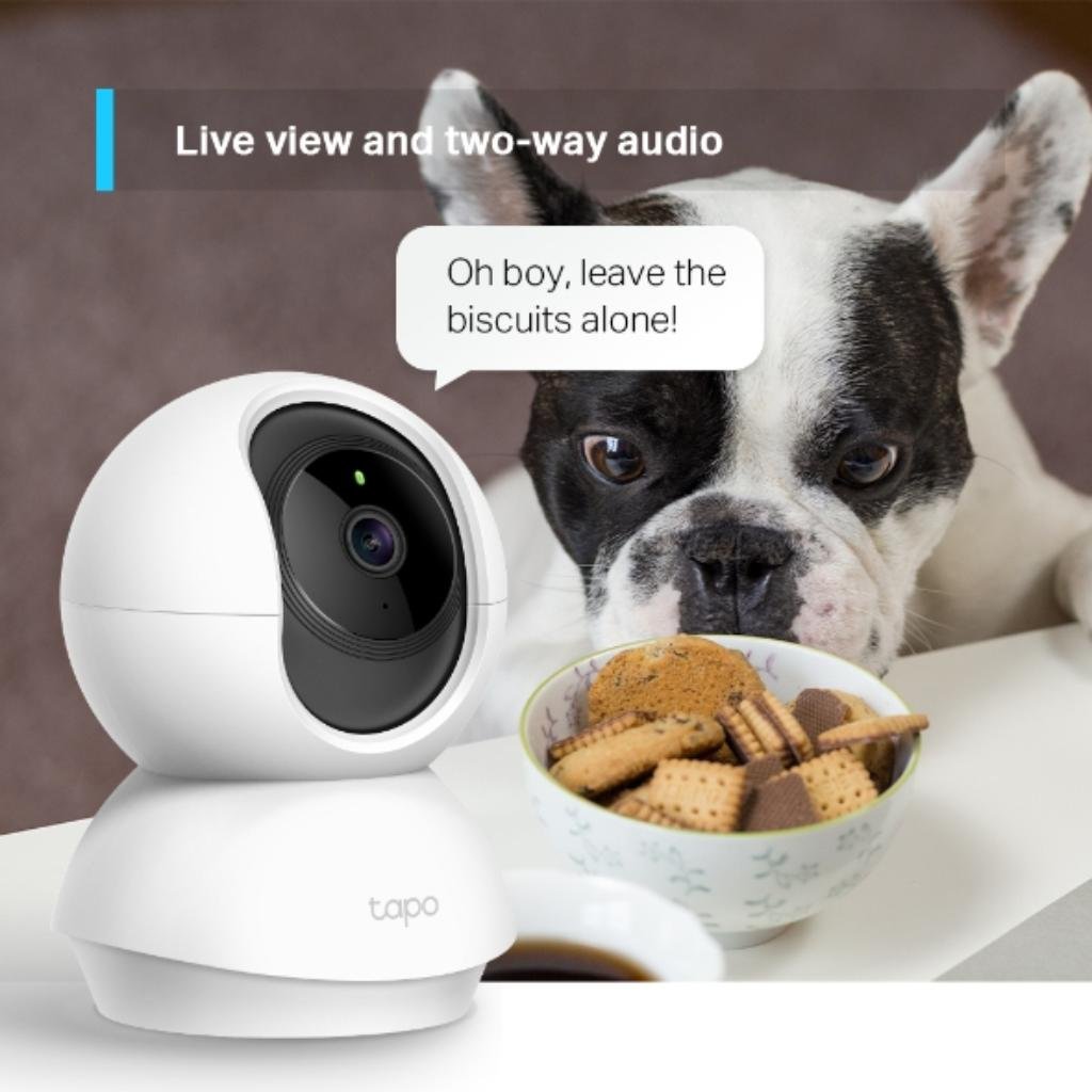 TP-Link Tapo C210-P2 3MP 2K Pan/Tilt Wi-Fi Indoor Security Camera with Night Vision - 2 Pack