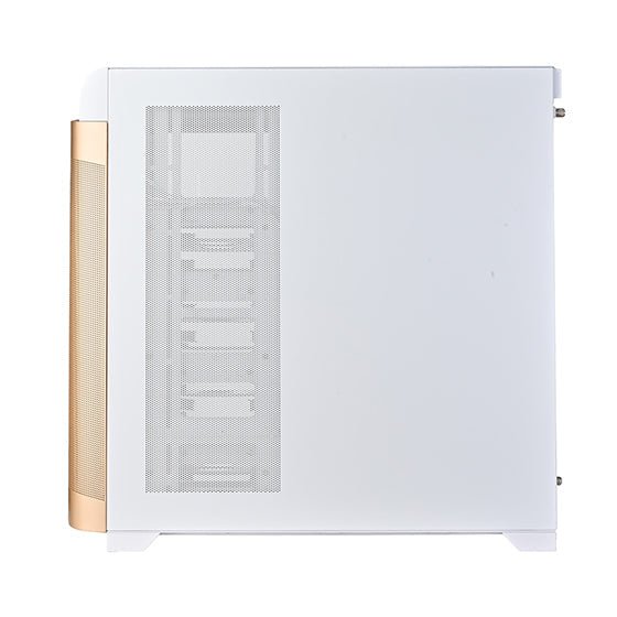 SilverStone SETA A2 ATX Mid Tower PC Case with Tempered Glass Side Panel - White and Rose Gold Edition