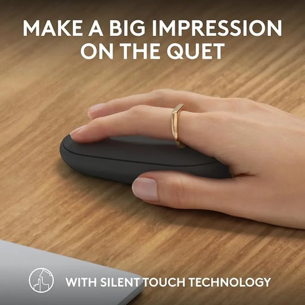 Logitech Pebble Mouse 2 M350s Slim Multi-Device Bluetooth Wireless Mouse - Graphite
