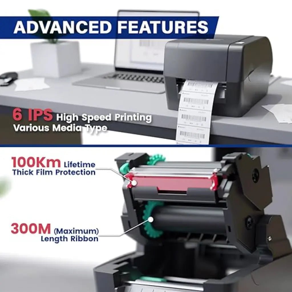 Newland NLS-LP410-IN 4-Inch Desktop Thermal Barcode and Shipping Label Printer