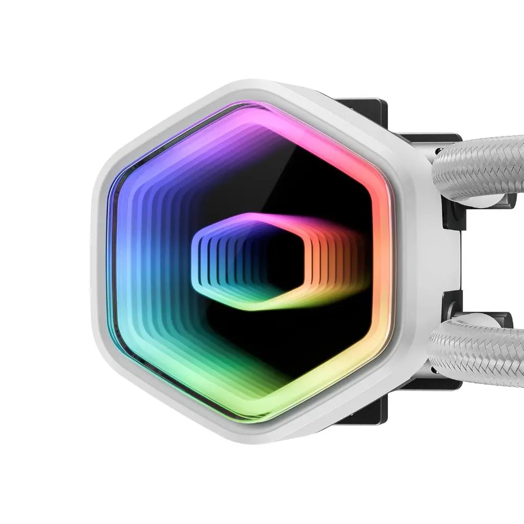 Cooler Master MasterLiquid 240L Core ARGB AIO Liquid CPU Cooler - White Edition