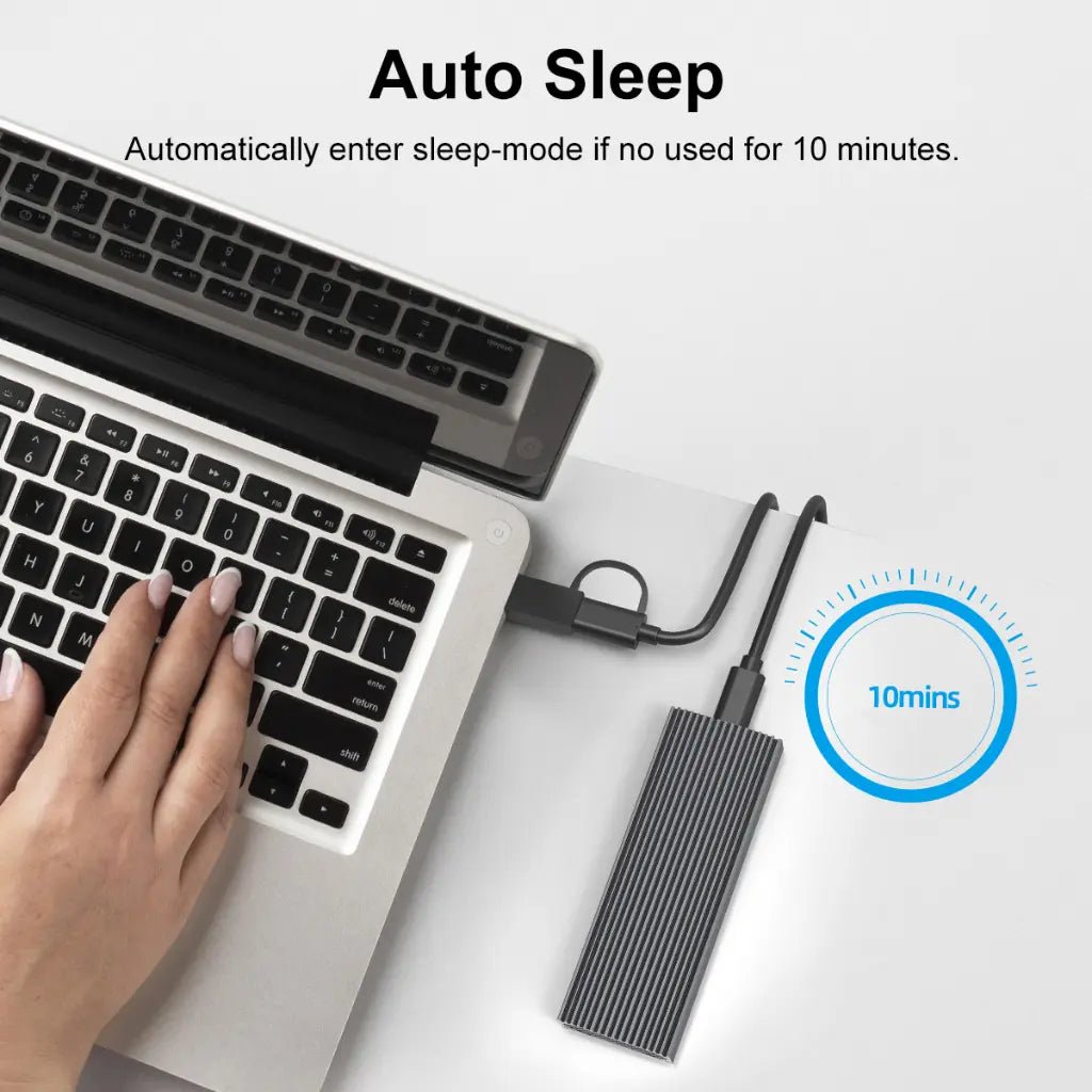 MAIWO K1691 USB-C 3.1 Gen2 Tool-Free M.2 NVMe and SATA SSD External Enclosure Adapter