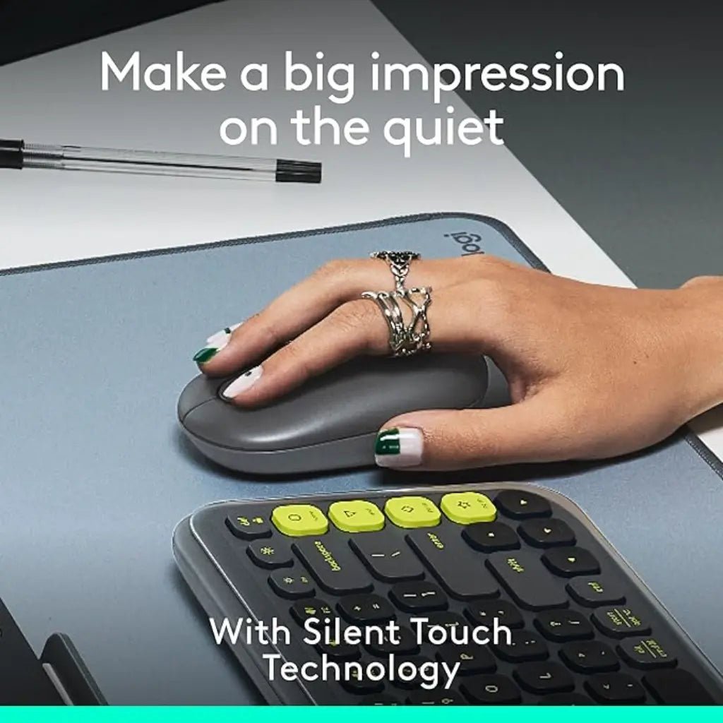 Logitech POP Multi-Device Bluetooth Wireless Mouse with Customizable Emoji Button - Graphite