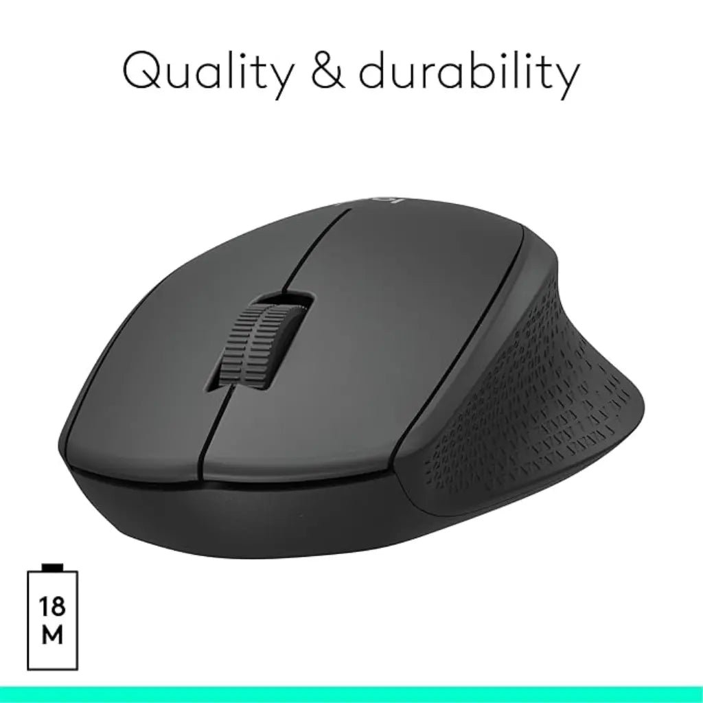 Logitech M331 Silent Plus 2.4GHz Wireless Optical Mouse with USB Nano Receiver