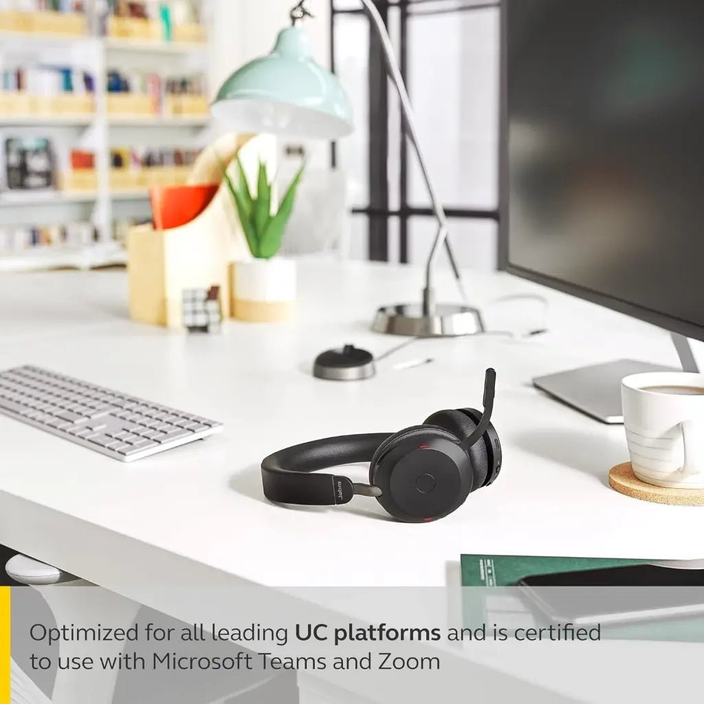 Jabra Evolve2 75 Professional Wireless Noise-Canceling Headset with USB-C Bluetooth Adapter
