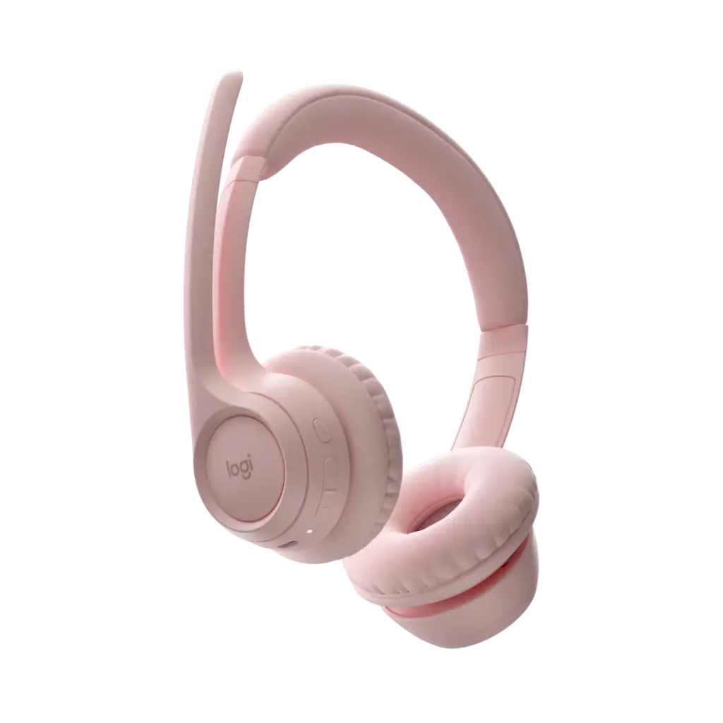 Logitech Zone 300 Lightweight Wireless Bluetooth Headset with Noise-Cancelling Microphone - Rose