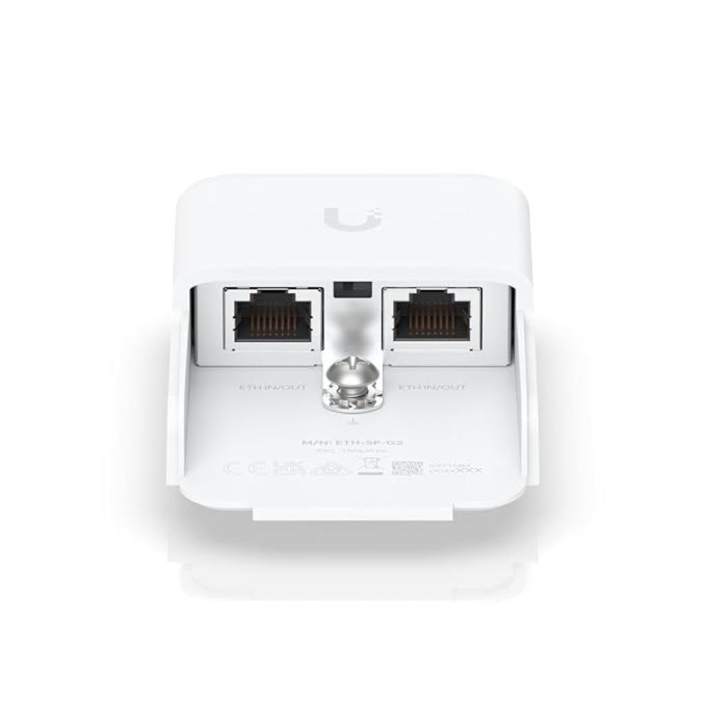 Ubiquiti ETH-SP-G2 Gigabit Ethernet Surge Protector with RJ45 Connectivity and PoE Compatibility