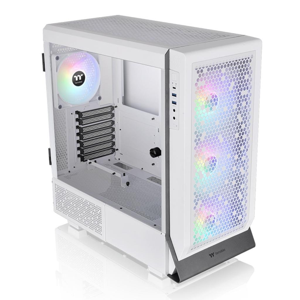 Thermaltake Ceres 500 TG ARGB Snow Mid Tower ATX Computer Case with Tempered Glass