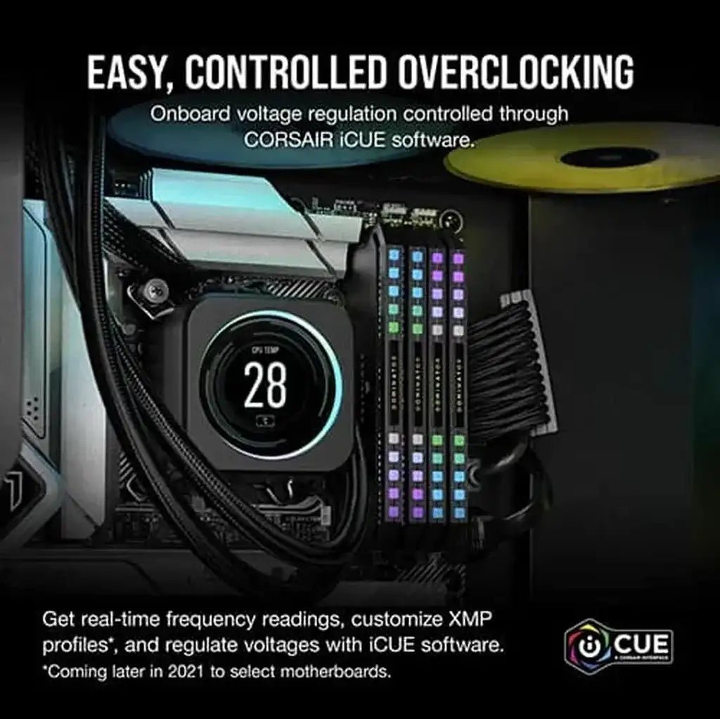 Corsair Dominator Platinum RGB 64GB (2x32GB) DDR5 6000MHz CL30 High-Performance Gaming Desktop Memory Kit
