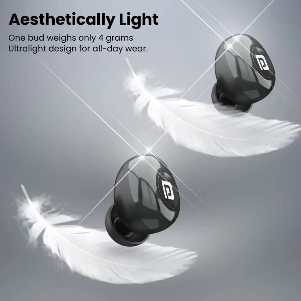 Portronics Harmonics Twins S3 TWS Wireless Earbuds with Bluetooth 5.2 and 20-Hour Playtime