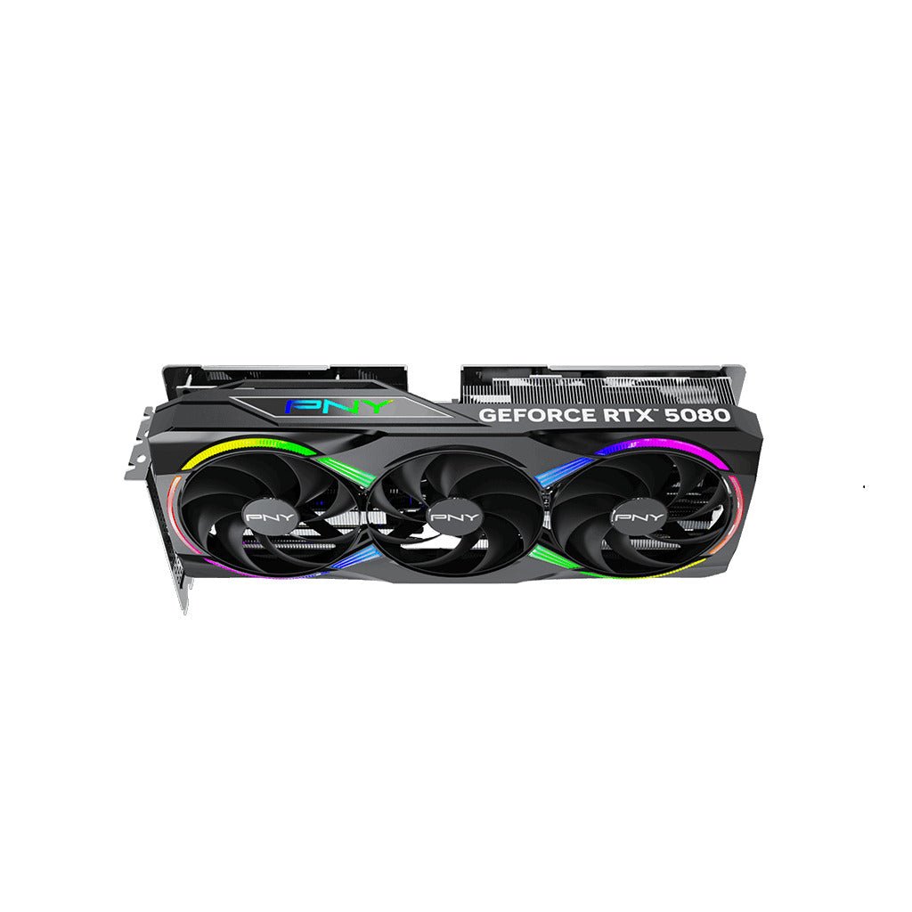 PNY GeForce RTX 5080 16GB GDDR7 EPIC-X ARGB Triple Fan Overclocked Graphics Card