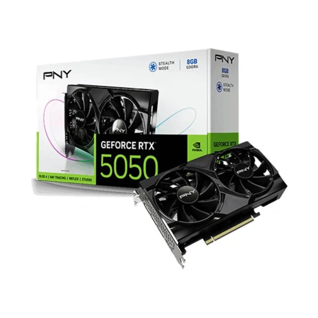 PNY GeForce RTX 5050 8GB GDDR6 Dual Fan Gaming Graphics Card