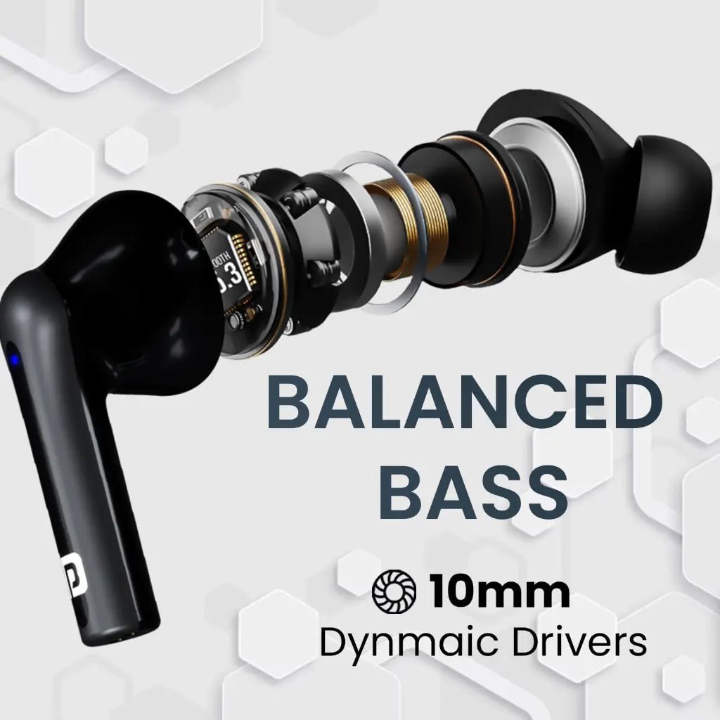 Portronics Harmonics Twins S6 (POR 1905) TWS Wireless Earbuds with 50 Hours Playtime