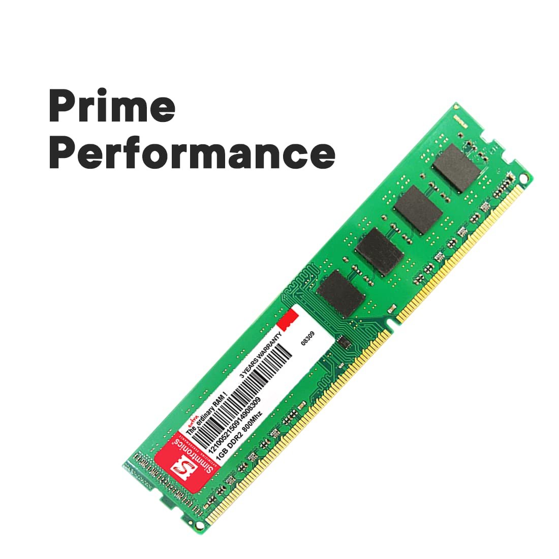Simmtronics 1GB DDR2 800MHz Desktop RAM Memory Module with 3-Year Warranty