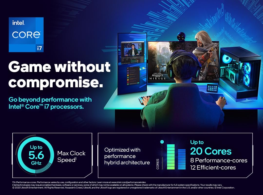Intel Core i7-14700KF 14th Gen Raptor Lake 20-Core 5.6 GHz LGA 1700 Desktop Processor