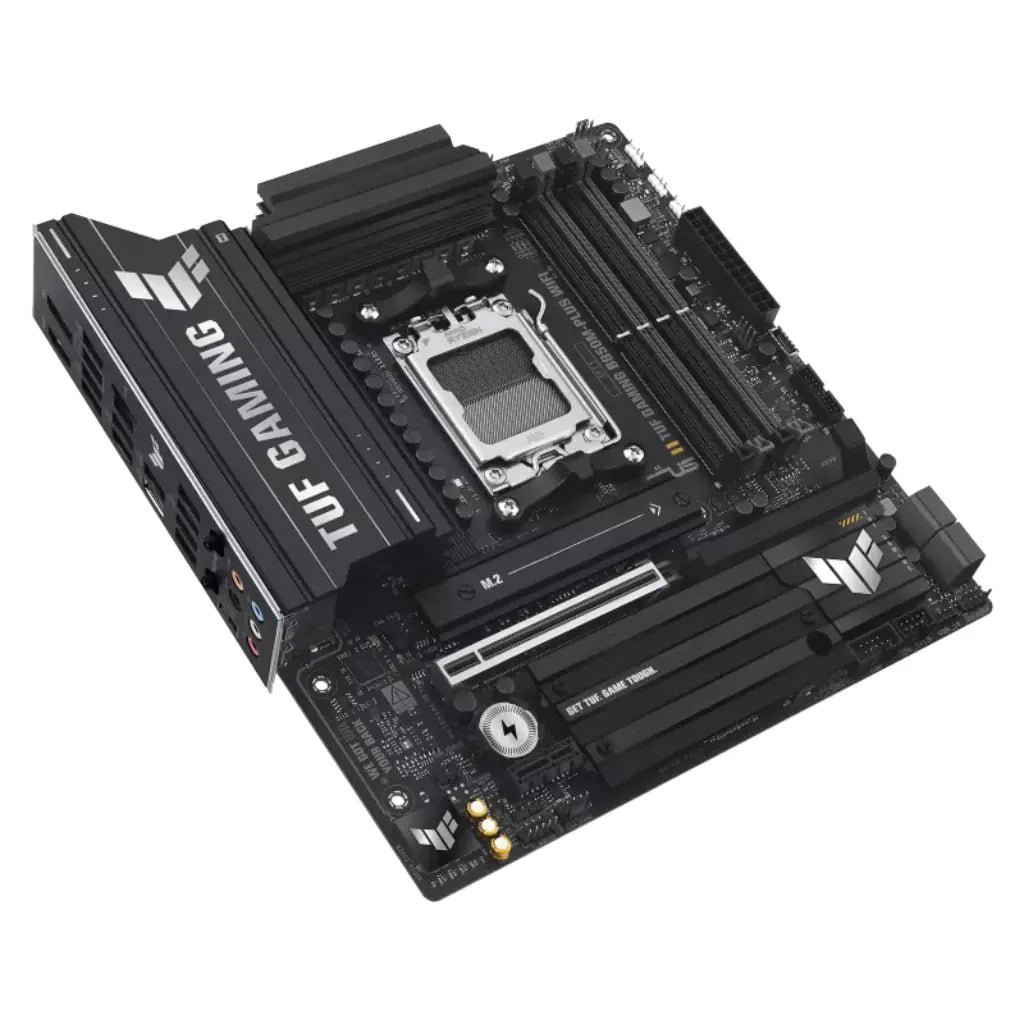 ASUS TUF GAMING B850M-PLUS WIFI AMD AM5 DDR5 Micro-ATX Motherboard with Wi-Fi 6E Support