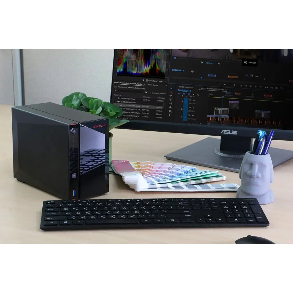 ASUSTOR AS5202T 2-Bay Network Attached Storage (NAS) with 2.5GbE Port and 4K HDMI Output (Diskless)