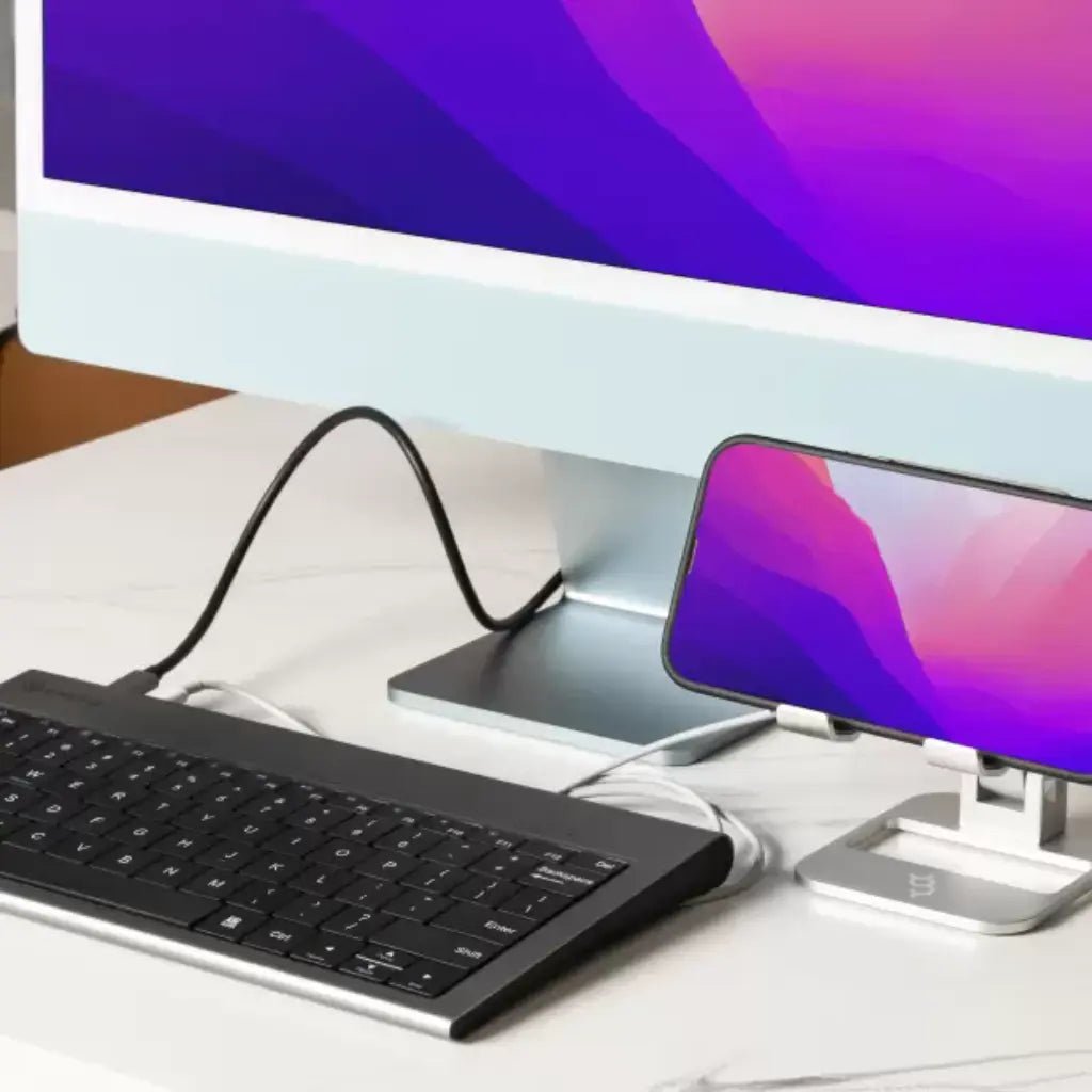 Cadyce CA-KBDS USB-C Keyboard with Integrated Multi-Port Docking Station