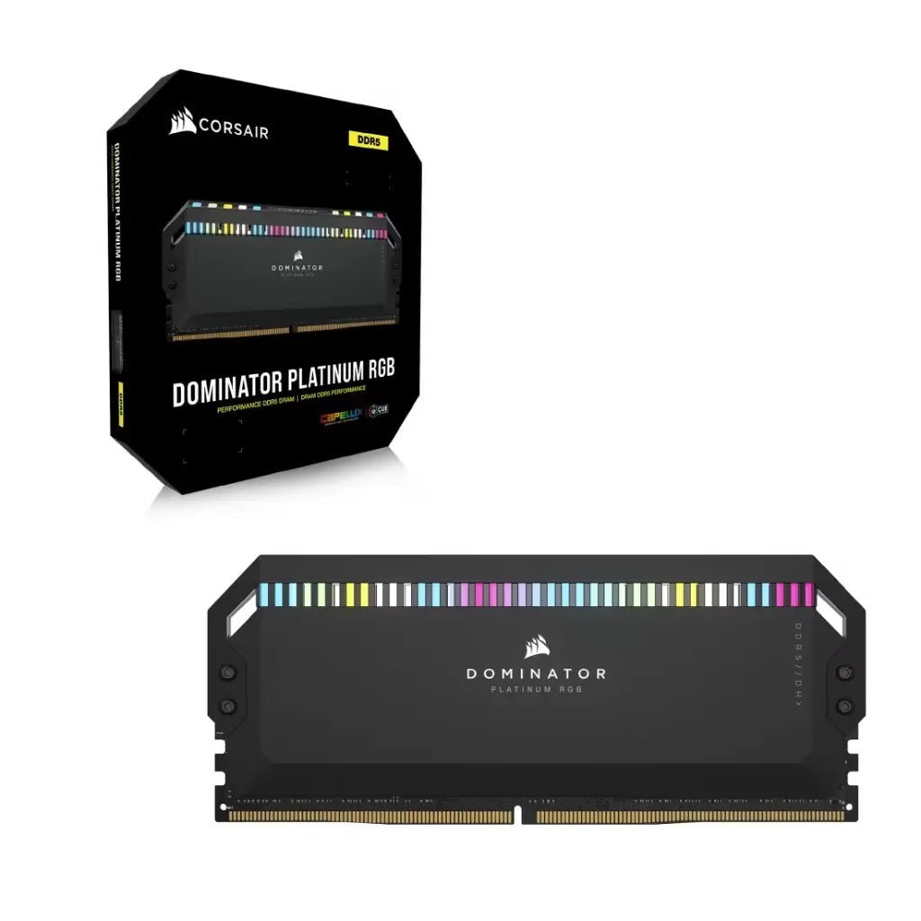 Corsair Dominator Platinum RGB 32GB (2x16GB) DDR5 7000MHz CL34 High-Performance Desktop Memory Kit - Black