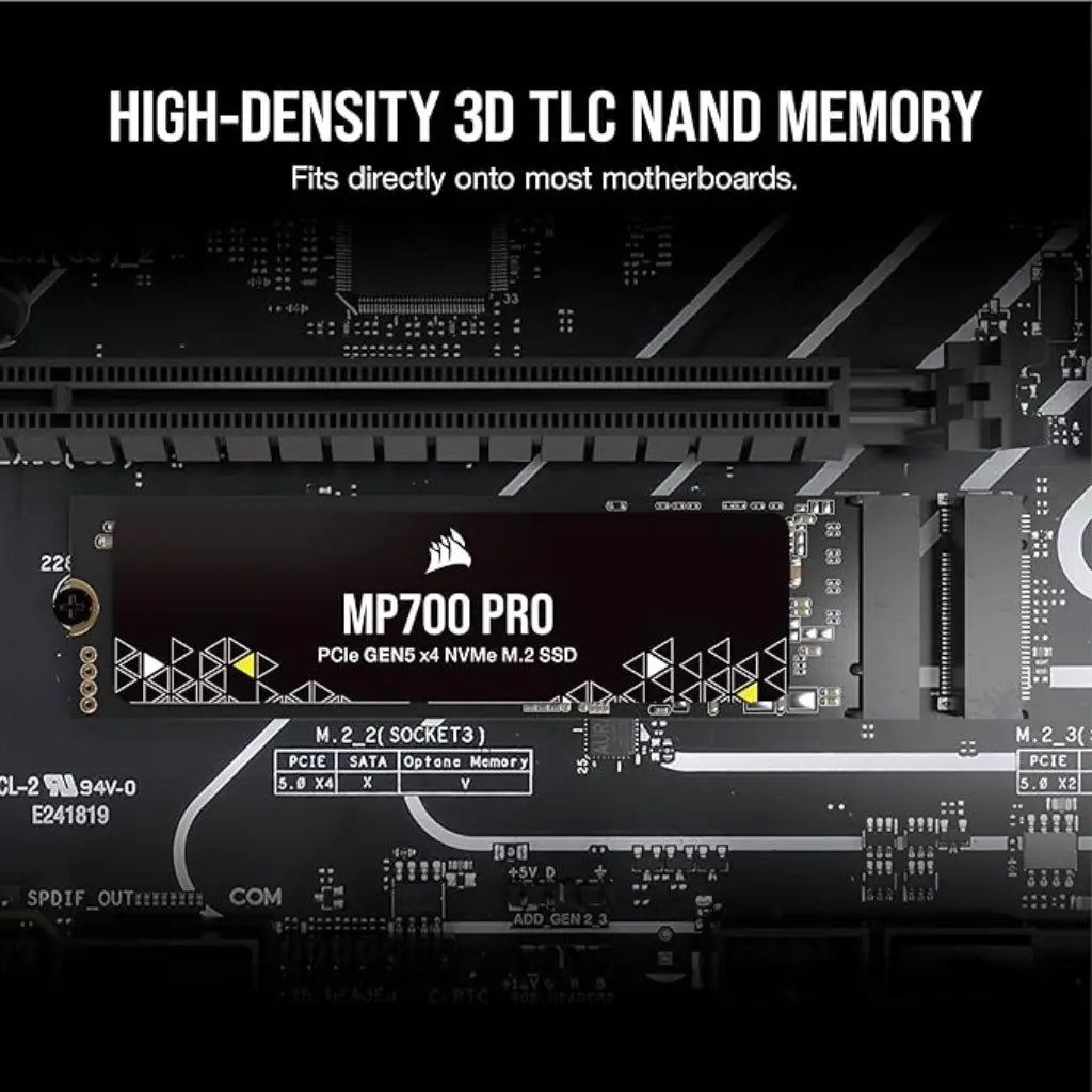 Corsair MP700 Pro 2TB PCIe Gen5 x4 NVMe 2.0 M.2 Internal Solid State Drive