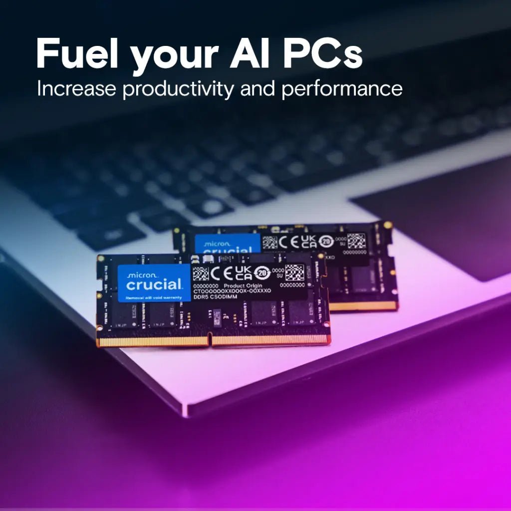Crucial 24GB DDR5 6400MHz CL52 262-Pin SODIMM Laptop Memory Module