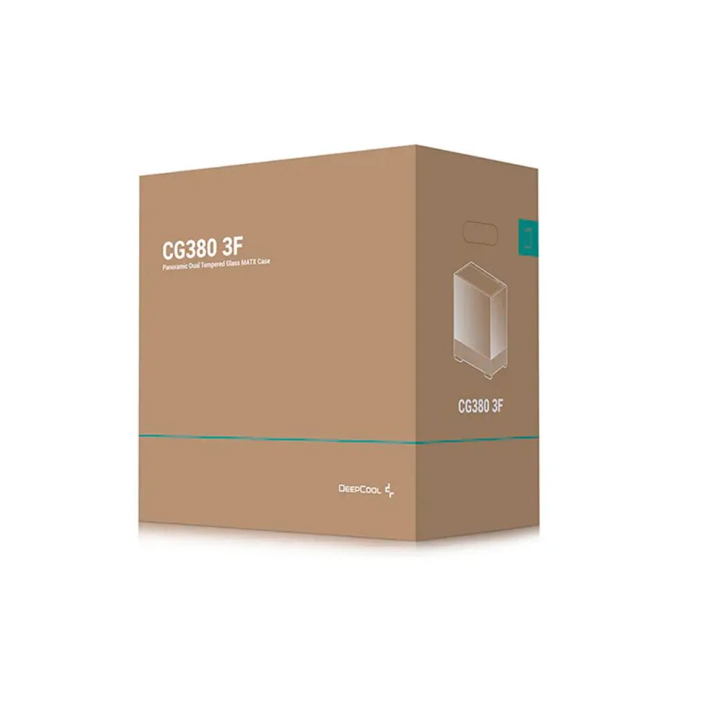 DeepCool CG380 3F Panoramic Dual-Tempered Glass Micro-ATX Mid-Tower Computer Case - Black