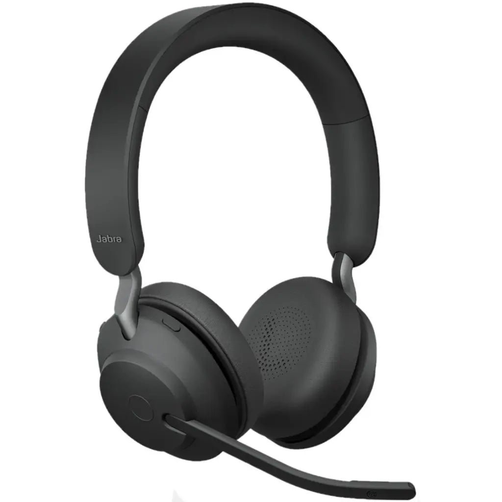 Jabra Evolve2 65 UC Stereo Wireless Headset with USB-A Adapter and 40mm Speakers