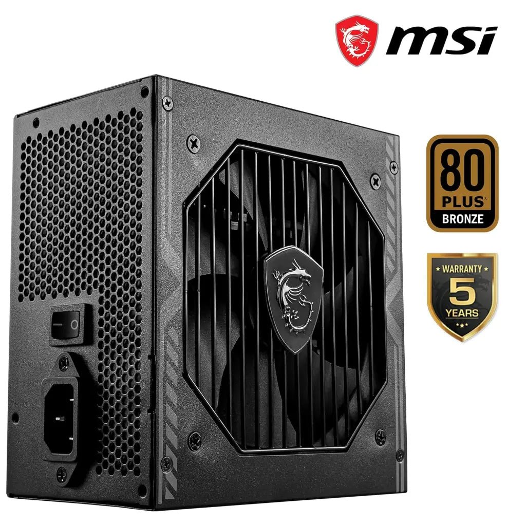 MSI MAG A650BN 650W 80 Plus Bronze Certified Non-Modular ATX Power Supply