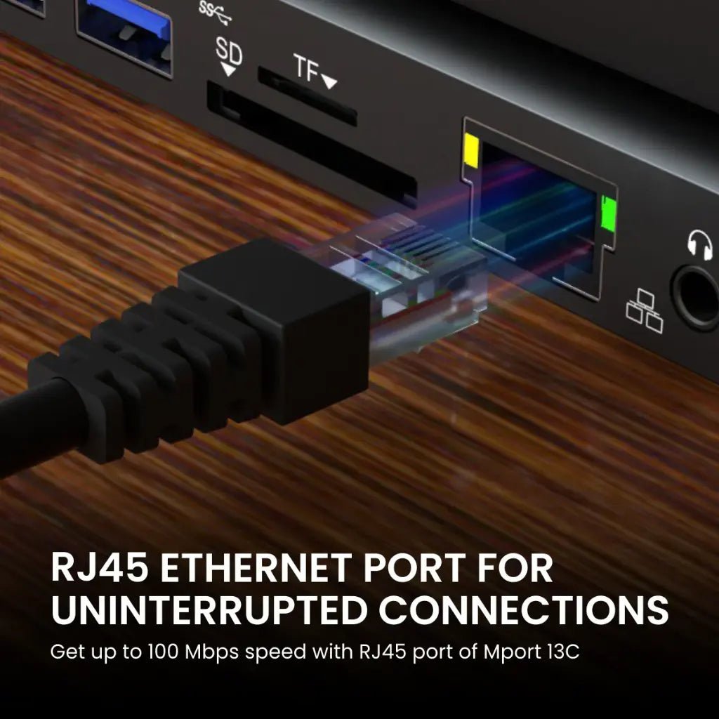 Portronics Mport 13C (POR 1763) 13-in-1 USB-C Docking Station with 4K HDMI Output and Multi-Port Connectivity