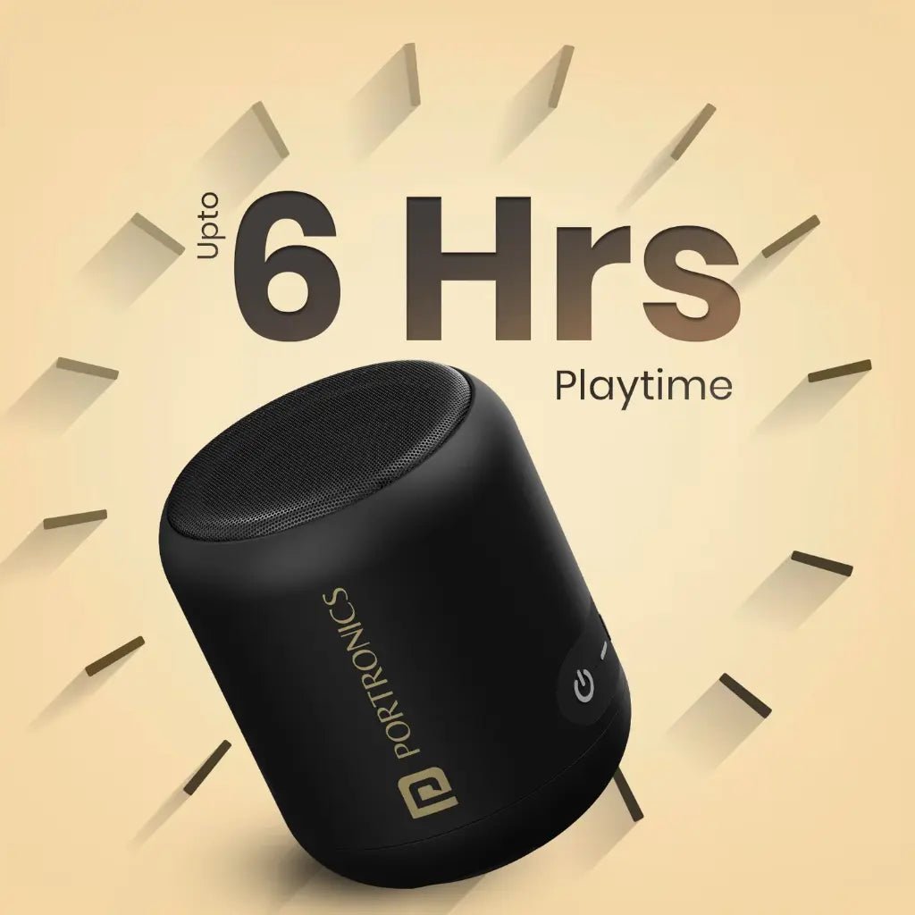 Portronics SoundDrum 1 (POR 1288) 10W Portable Bluetooth Speaker with Enhanced Bass