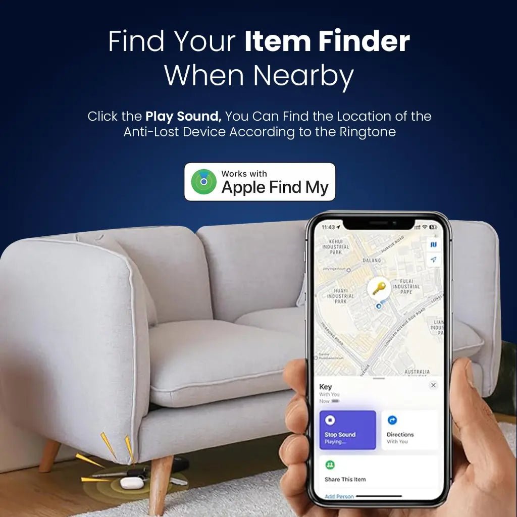 Portronics World Tag POR 2804 Smart Bluetooth Item Finder with 20m Buzzer Range and Anti-Lost Tracking
