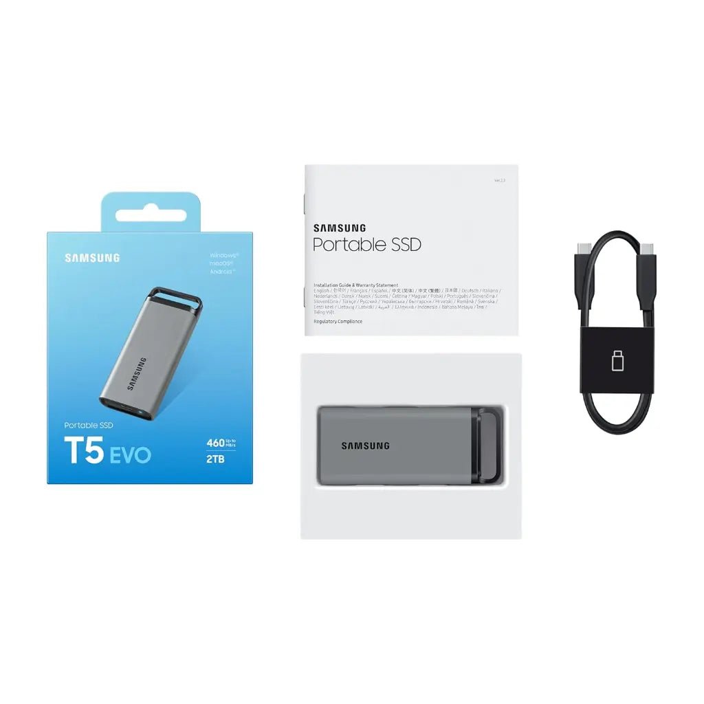 Samsung T5 EVO 4TB USB 3.2 Gen 1 Portable External Solid State Drive