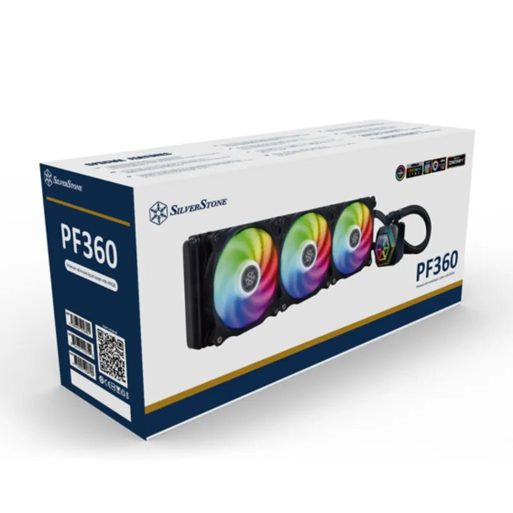 SilverStone Permafrost PF360 ARGB V2 360mm All-In-One Liquid CPU Cooler with Addressable RGB Lighting