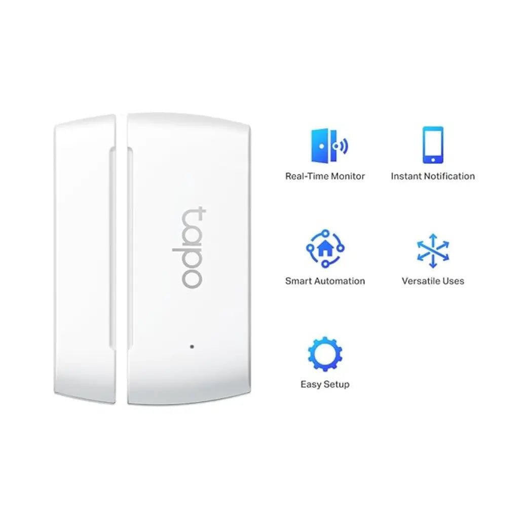 TP-Link Tapo T110 Smart Contact Sensor for Door and Window Monitoring with Real-Time Alerts and Automation